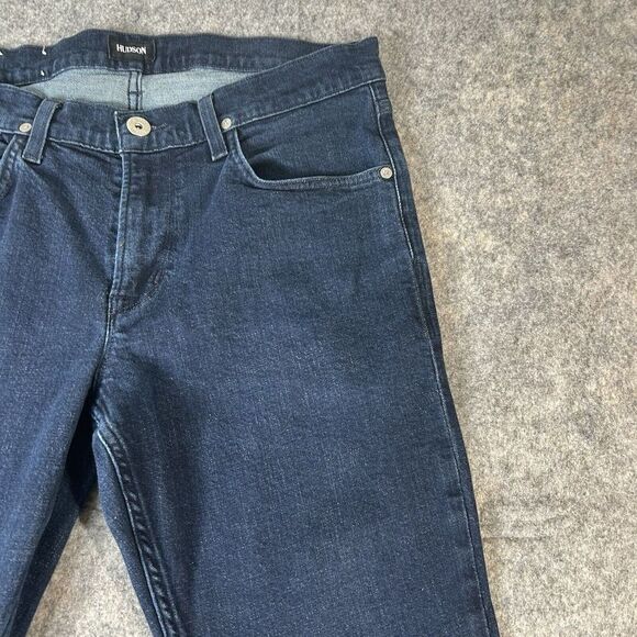 Hudson Jeans Mens 33 Blake Slim Straight Dark Wash Denim Zip Fly Stretch - Picture 5 of 11